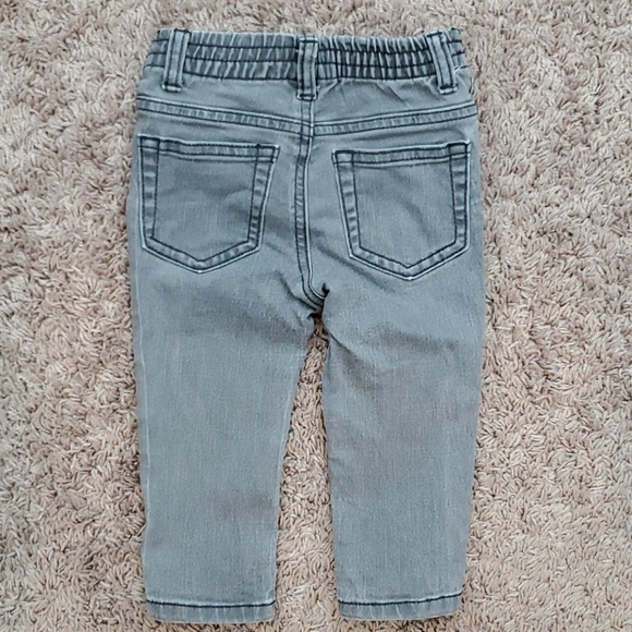 Baby Boy Gray Denim Jeans - Picture 3 of 3